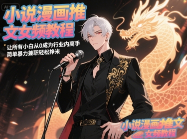 小说漫画推文女频教程，让所有小白从0成为行业内高手，简单暴力兼职轻松挣米-小哥网