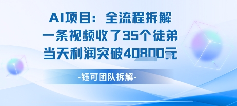 AI收徒变现闭环：一条视频收35人，日入1k+(附完整SOP)-小哥网