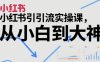 小红书引流实操课，从小白到大神