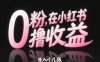0粉在小红书撸收益，日入几张