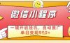 微信官方省心福利项目，小程序挂G副业：每天 30 分钟，日入几张【揭秘】