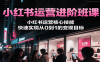 小红书运营进阶班课，小红书运营核心技能，快速实现从0到1的变现目标