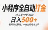 小程序全自动打金，快速可见收益，日入5张+长期稳定靠谱，操作简单【揭秘】