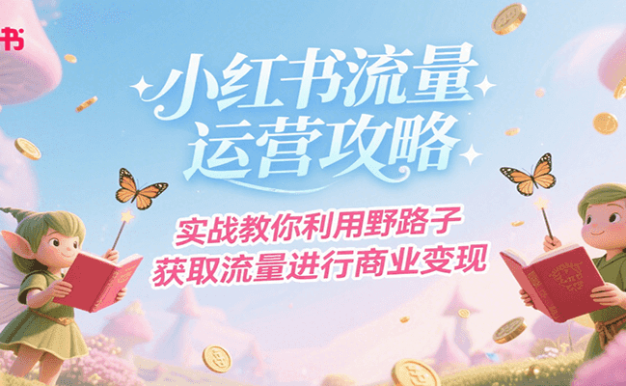 小红书流量运营攻略，实战教你利用野路子获取流量进行商业变现