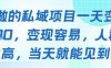 好做的私域项目一天变现1k+，变现容易，人群占比高，当天就能见到钱