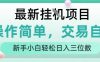 最新挂G项目，操作简单，交易自由，人人可上手，新手小白轻松日入三位数【揭秘】