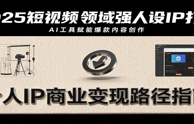 2025短视频领域强人设IP打造，结合爆款案例与AI工具应用，从个人出镜到商业成交转化