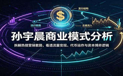 孙宇晨商业模式分析：拆解热搜营销套路，看透流量变现、代币运作与资本博弈逻辑
