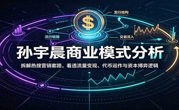 孙宇晨商业模式分析:拆解热搜营销套路,看透流量变现、代币运作与资本博弈逻辑